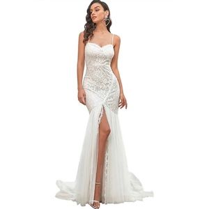 Fishtail wedding dress